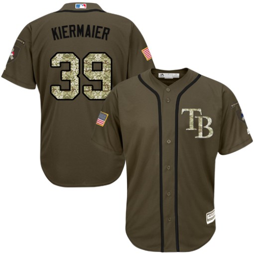 Big & Tall Men's Majestic Tampa Bay Rays Kevin Kiermaier Replica Green